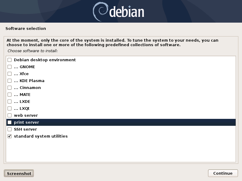 Debian instal